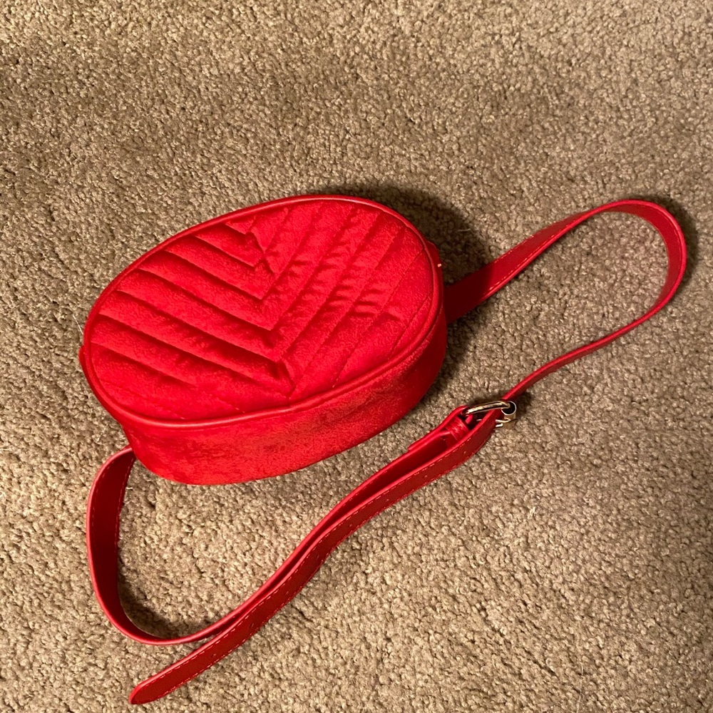 Red Quilted Belt Bag 👜